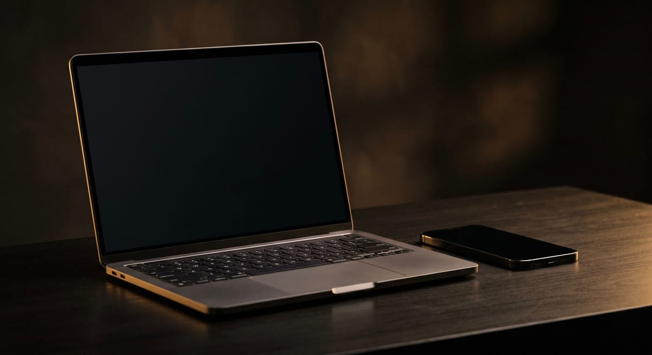 Mobile and desktop website mockup